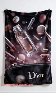 Dior Perfume & Makeup Cosmetics Flannel Sofa Throw Blanket D268
